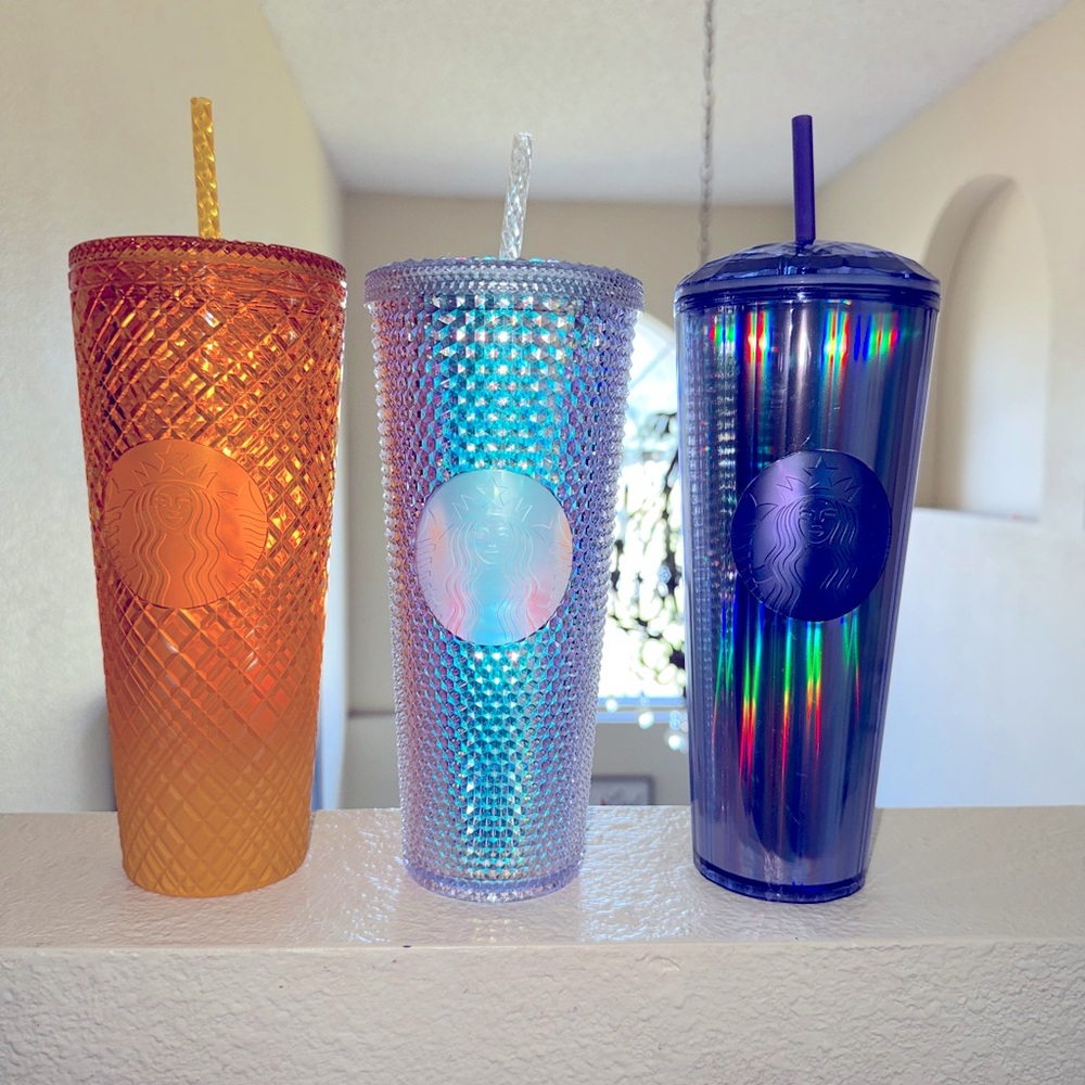 Starbucks Iridescent and Textured Tumbler Trio